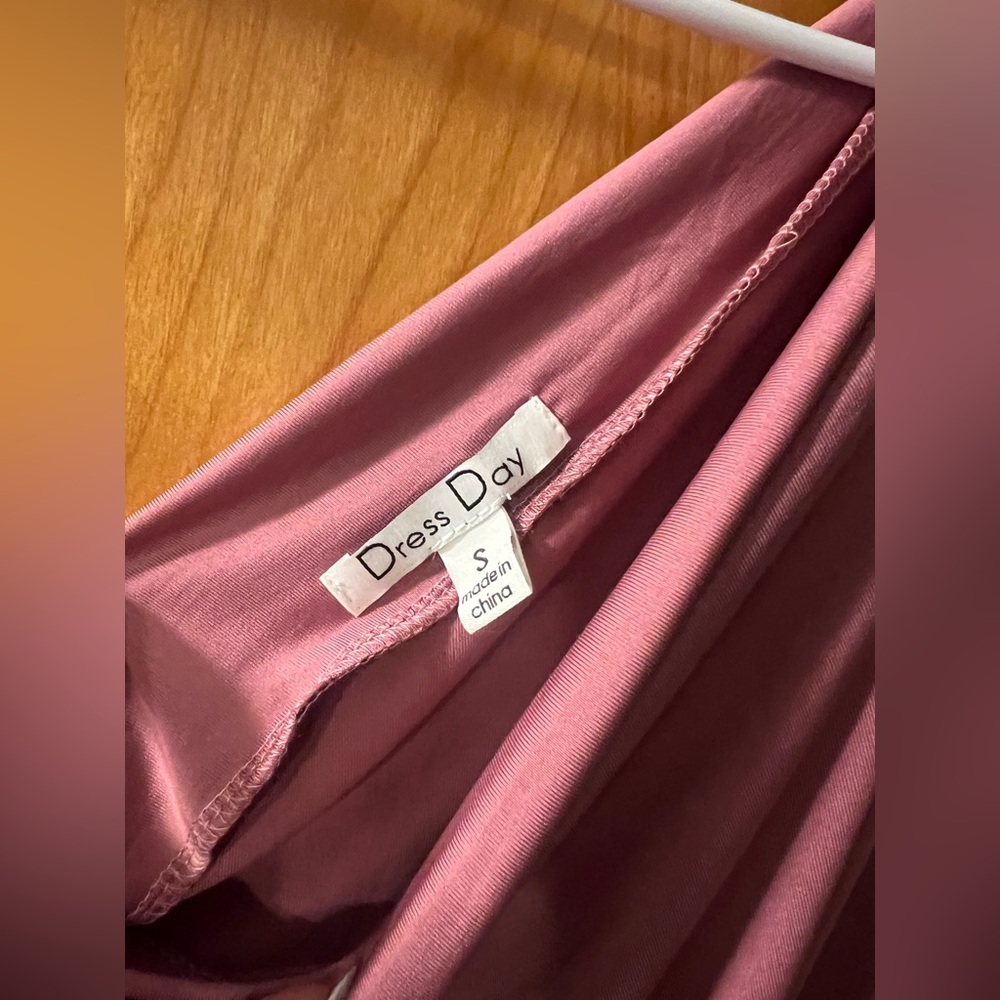 Chic Mauve One-Shoulder Dress - Picture 2 of 3
